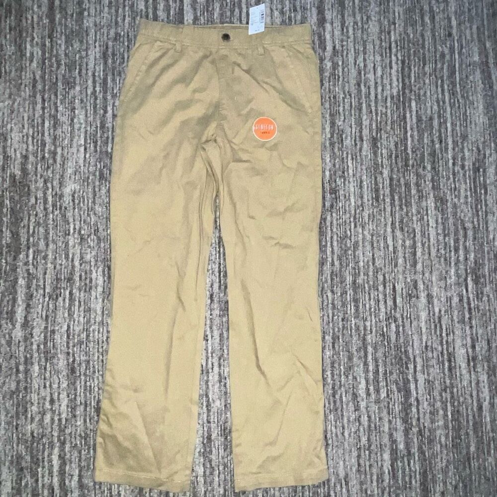 The Children’s Place Boys Size 10 Pull On Khaki Pants Tan Stretch Uniform